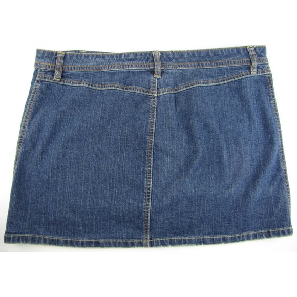 SALE! Denim Jean Blue Short Mini Skirt - Picture 2 of 3